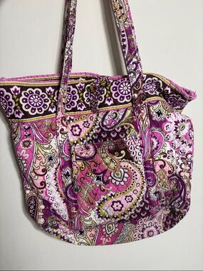 Vera Bradley Pink Paisley Quilted Tote